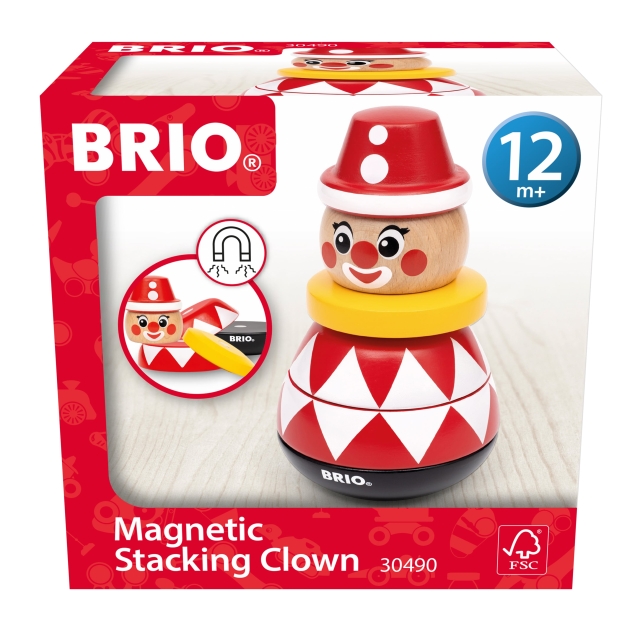 BRIO Magnetisk stapelbar clown (30490)