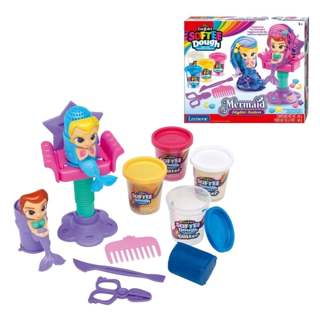 CraZart Cra-Z-Art – Softee Dough Glittrande sjöjungfrustylingssalong (CRDOUGH12)