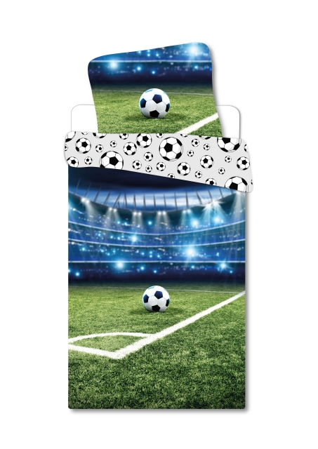 BrandMac Sängkläder – Juniorstorlek 100 x 140 cm – Fotbollsstadion (1000916)