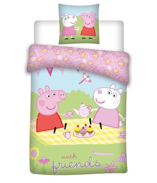 BrandMac Sängkläder – Juniorstorlek 100 x 140 cm – Peppa Pig (1000881)