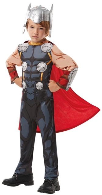 Disney Rubies – Marvel Avengers – Barnkostym – Thor (storlek 128)