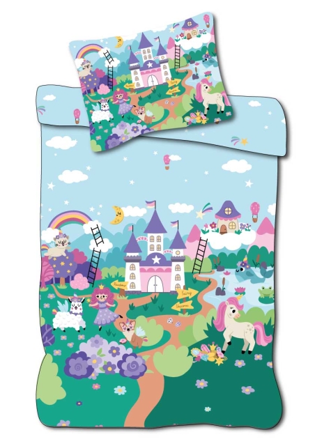 BrandMac Sängkläder – Juniorstorlek 100 x 140 cm – Äventyrsmotiv (1029372)