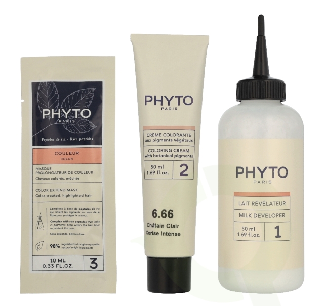 Phyto Phytocolor Permanent Color 110 ml #6.66 Intense Cherry Red Brown