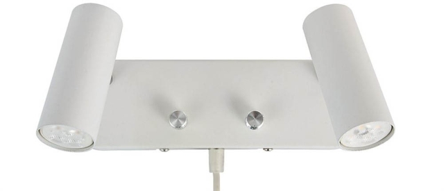 Oriva Vägglampa 2xMini Vit 49623-90 Oriva