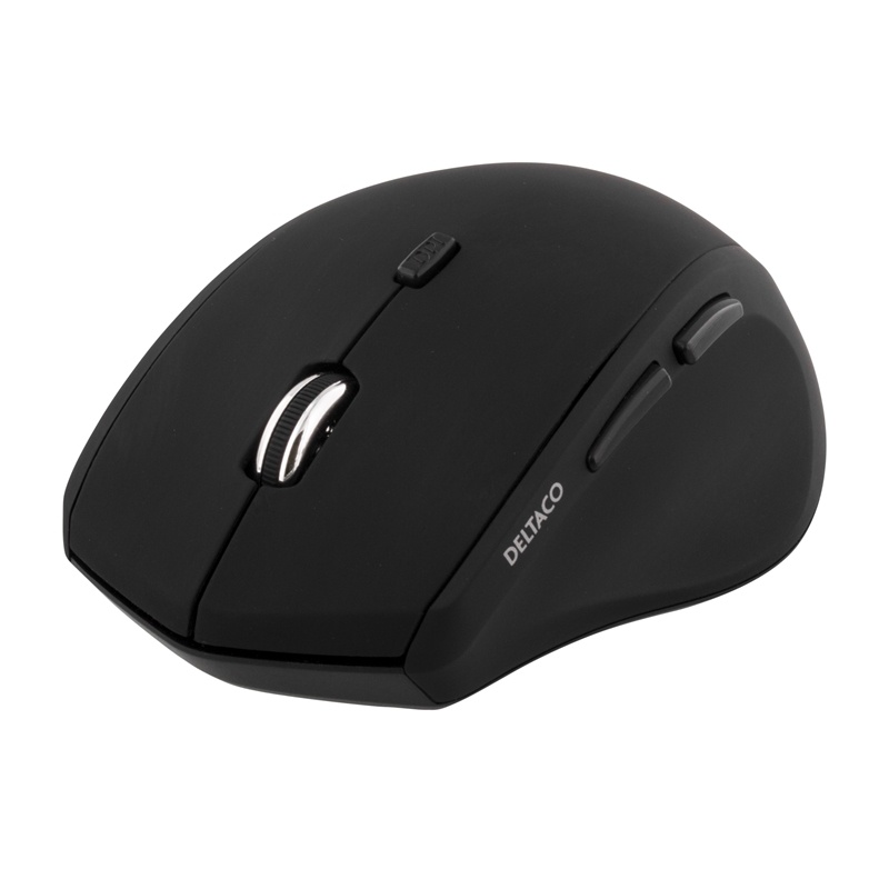 DELTACO trådlös optisk mus, 1600 dpi, USB