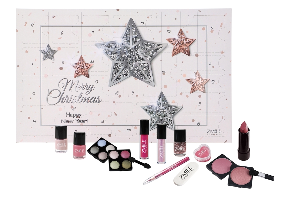 Zmile Cosmetics Adventskalender Glowing Stars, Roseguld, Silver