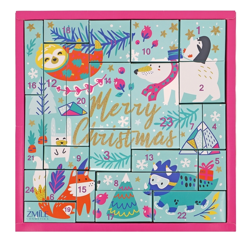 Zmile Cosmetics Adventskalender Puzzle, Djurmotiv