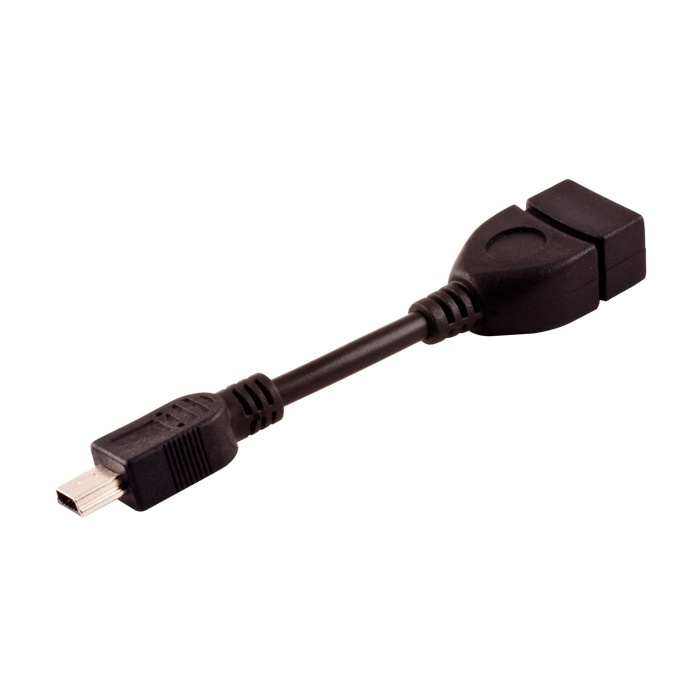 USB-adapter OTG, USB hona till Mini-USB hane i gruppen DATORER & KRINGUTRUSTNING / Datorkablar / USB-kablar / USB-A / Adaptrar hos Teknikproffset Nordic AB (38-10963)