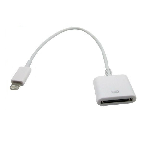 Lightning 8-pin till 30-pin adapter för iPhone 5/5S/5C/6/7, iPad 4 i gruppen SMARTPHONE & SURFPLATTOR / Laddare & Kablar / Adaptrar hos TP E-commerce Nordic AB (38-11277)