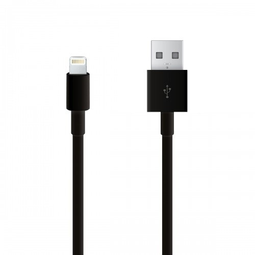 Lightning-kabel till iPhone & iPad, 1 meter, svart i gruppen SMARTPHONE & SURFPLATTOR / Laddare & Kablar / Kablar / Kablar Lightning hos TP E-commerce Nordic AB (38-11426)