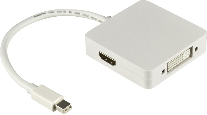 Mini DisplayPort till DVI-D Single Link / HDMI (DP-MULTI1) i gruppen HEMELEKTRONIK / Kablar & Adaptrar / HDMI / Adaptrar hos TP E-commerce Nordic AB (38-11501)