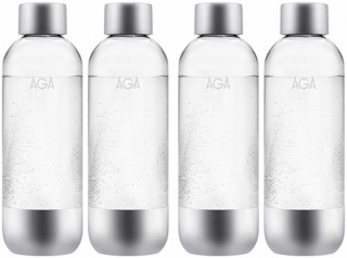 4-pack AGA AQVIA Stål 1L, PET-flaska