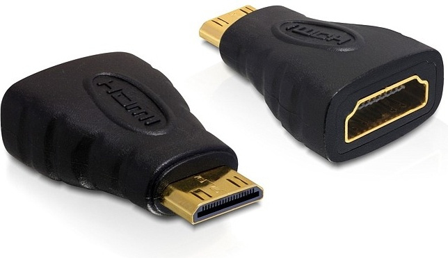 DeLock Adapter, HDMI hona till mini HDMI hane (HDMI-27) i gruppen HEMELEKTRONIK / Kablar & Adaptrar / HDMI / Adaptrar hos TP E-commerce Nordic AB (38-12004)