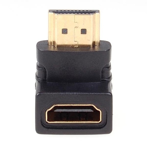 Adapter, HDMI hona till vinklad HDMI hane i gruppen HEMELEKTRONIK / Kablar & Adaptrar / HDMI / Adaptrar hos TP E-commerce Nordic AB (38-12594)