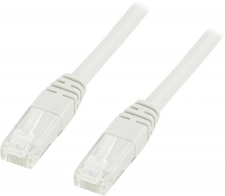 DELTACO UTP Cat6 patchkabel 0,3m, vit