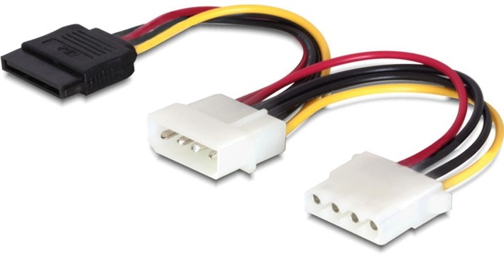 DeLOCK Power cable for Serial ATA & ATA-133 HDD, 0.1m i gruppen DATORER & KRINGUTRUSTNING / Datorkablar / Interna / Strömkablar & Adaptrar hos TP E-commerce Nordic AB (38-16190)