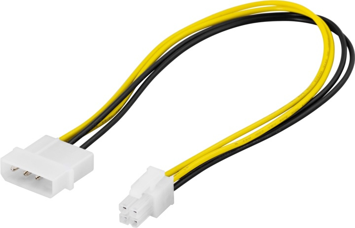 DELTACO adapterkabel 4-pin till ATX12V(P4), 30cm (SSI-40) i gruppen DATORER & KRINGUTRUSTNING / Datorkablar / Interna / Strömkablar & Adaptrar hos Teknikproffset Nordic AB (38-16256)