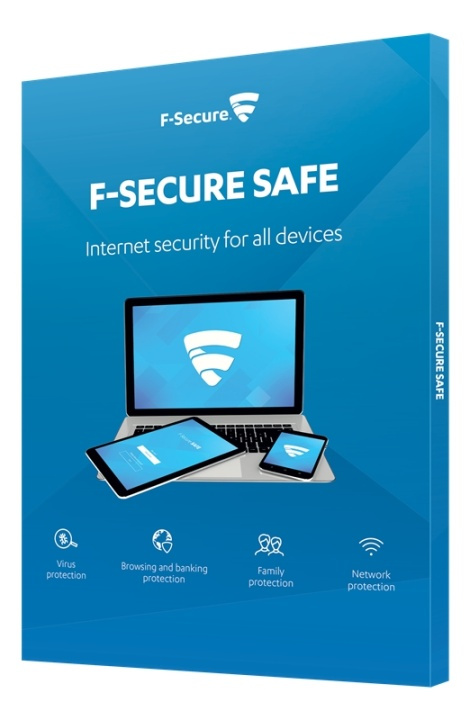 F-Secure SAFE, molnbaserat realtidsskydd, en enhet, 1 år (FCFXBR1N001NC) i gruppen DATORER & KRINGUTRUSTNING / Datortillbehör / Programvaror hos TP E-commerce Nordic AB (38-16577)