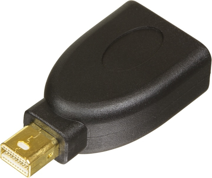 DELTACO Mini DisplayPort ha till DisplayPort ho, svart (MDP-DP) i gruppen DATORER & KRINGUTRUSTNING / Datorkablar / DisplayPort / Adaptrar hos TP E-commerce Nordic AB (38-16799)