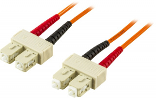 DELTACO fiberkablage SC - SC 50/125 duplex multimode 10m (FB-210)