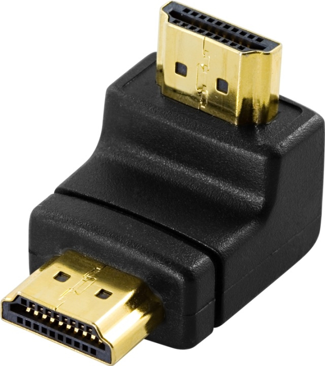 DeLOCK HDMI-adapter, 19-pin ha till ha, vinklad (65073) i gruppen HEMELEKTRONIK / Kablar & Adaptrar / HDMI / Adaptrar hos TP E-commerce Nordic AB (38-17351)