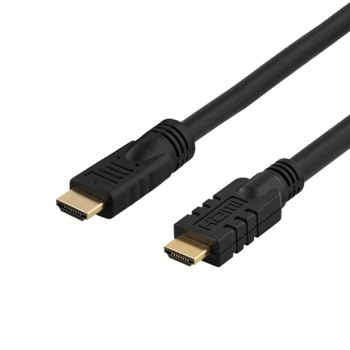 DELTACO HDMI-kabel, aktiv, ha-ha, 1080p, v1.4, 25m, svart (HDMI-1250) i gruppen HEMELEKTRONIK / Kablar & Adaptrar / HDMI / Kablar hos TP E-commerce Nordic AB (38-17422)