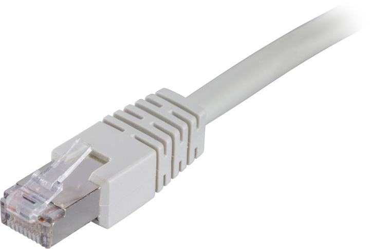 DELTACO F/UTP Cat6 patchkabel 0.3m, grå (STP-603) i gruppen DATORER & KRINGUTRUSTNING / Datorkablar / Nätverkskablar / Cat6 hos TP E-commerce Nordic AB (38-17610)