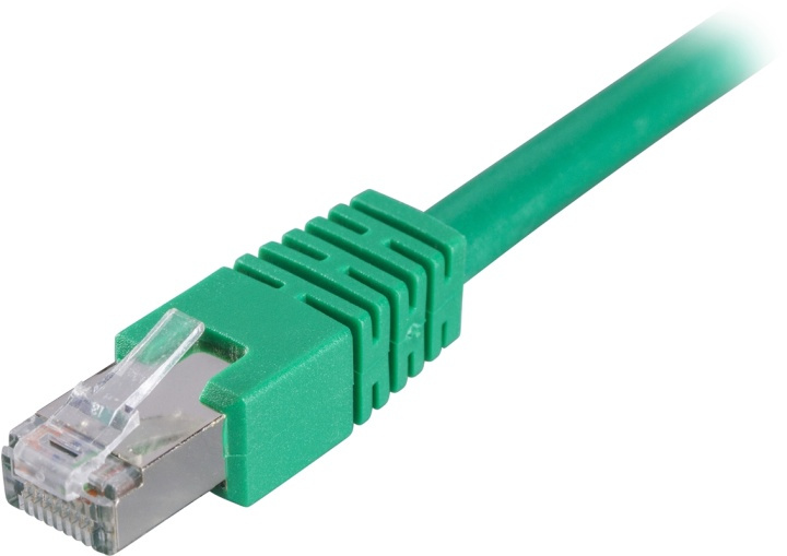 DELTACO F/UTP Cat6 patchkabel 0.3m, grön (STP-603G) i gruppen DATORER & KRINGUTRUSTNING / Datorkablar / Nätverkskablar / Cat6 hos TP E-commerce Nordic AB (38-17611)