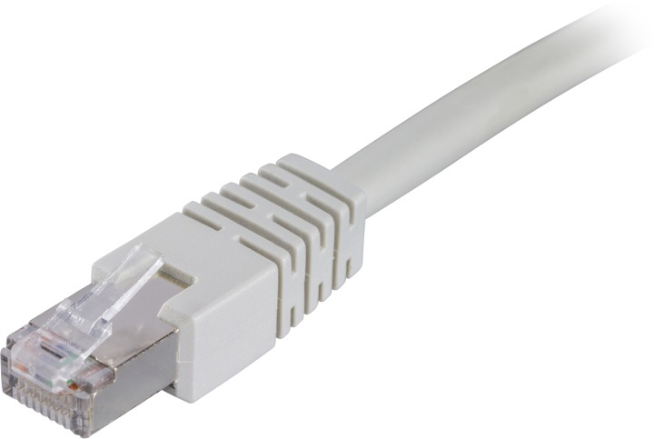 DELTACO F/UTP Cat6 patchkabel 0.5m, grå (STP-60) i gruppen DATORER & KRINGUTRUSTNING / Datorkablar / Nätverkskablar / Cat6 hos TP E-commerce Nordic AB (38-17618)