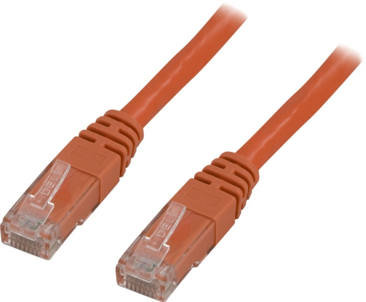 DELTACO U/UTP Cat6 patchkabel 0,3m, orange (TP-603-OR) i gruppen DATORER & KRINGUTRUSTNING / Datorkablar / Nätverkskablar / Cat6 hos TP E-commerce Nordic AB (38-17747)