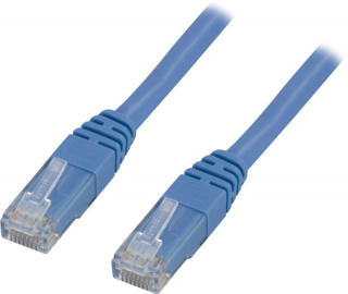 DELTACO U/UTP Cat6 patchkabel 10m, blå (TP-610B)