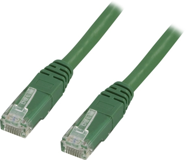 DELTACO UTP Cat6 patchkabel 0.5m, grön (TP-60G) i gruppen DATORER & KRINGUTRUSTNING / Datorkablar / Nätverkskablar / Cat6 hos TP E-commerce Nordic AB (38-17938)