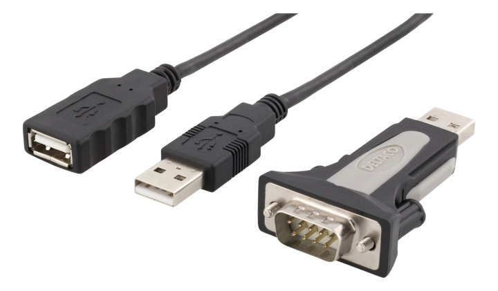 DELTACO USB till seriell adapter RS-232 DB9ha, kabel+adapter (UC-232C9) i gruppen DATORER & KRINGUTRUSTNING / Datorkablar / USB-kablar / USB-A / Adaptrar hos TP E-commerce Nordic AB (38-18138)