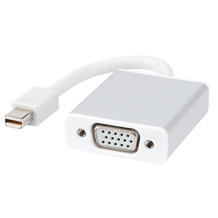 mini DisplayPort till VGA-adapter (Vit) i gruppen DATORER & KRINGUTRUSTNING / Datorkablar / DisplayPort / Adaptrar hos TP E-commerce Nordic AB (38-1841)