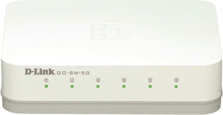 D-Link 5-Port Gigabit Easy Desktop Switch, switch 5x10/100/1000 (GO-SW-5G) i gruppen DATORER & KRINGUTRUSTNING / Nätverk / Switchar / 10/100/1000Mbps hos TP E-commerce Nordic AB (38-18447)