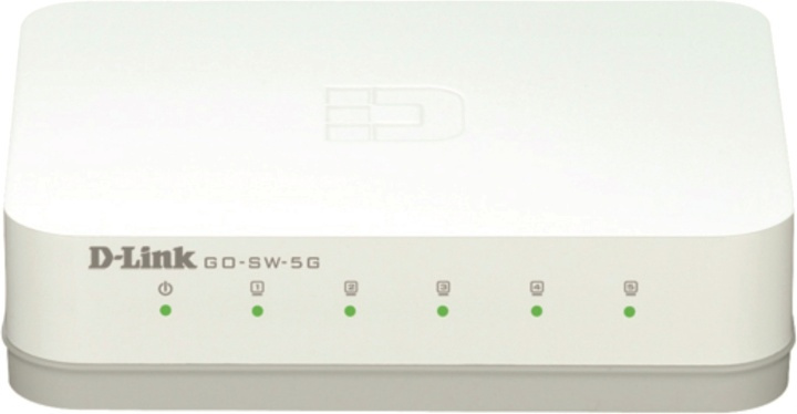 D-Link 5-Port Gigabit Easy Desktop Switch, switch 5x10/100/1000 (GO-SW-5G) i gruppen DATORER & KRINGUTRUSTNING / Nätverk / Switchar hos TP E-commerce Nordic AB (38-18447)