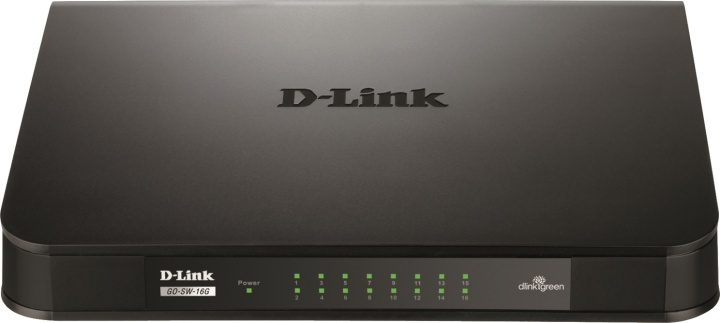 D-Link GO 16-port gigabit switch (GO-SW-16G) i gruppen DATORER & KRINGUTRUSTNING / Nätverk / Switchar hos TP E-commerce Nordic AB (38-18457)