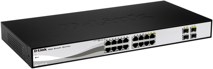 D-Link switch, 16x10/100/1000Mbps, Layer2, 4xSFP (DGS-1210-16) i gruppen DATORER & KRINGUTRUSTNING / Nätverk / Switchar hos TP E-commerce Nordic AB (38-18460)