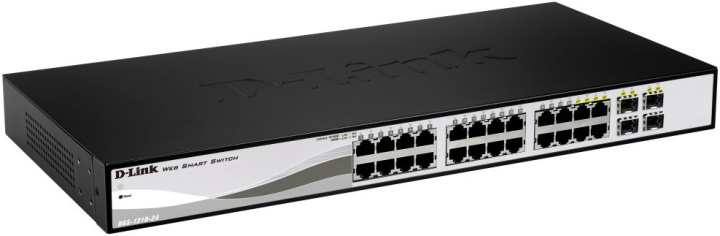 D-Link switch, 24x10/100/1000Mbps, Layer2, 4xSFP (DGS-1210-24) i gruppen DATORER & KRINGUTRUSTNING / Nätverk / Switchar / 10/100/1000Mbps hos TP E-commerce Nordic AB (38-18462)