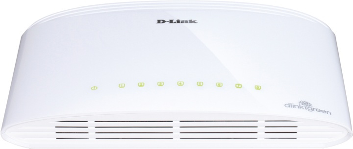 D-Link switch, 8x10/100/1000Mbps, RJ45, bordsm. (DGS-1008D) i gruppen DATORER & KRINGUTRUSTNING / Nätverk / Switchar / 10/100/1000Mbps hos TP E-commerce Nordic AB (38-18466)