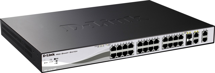 D-Link 24-port 10/100 Smart Switch T/SFP (DES-1210-28P) i gruppen DATORER & KRINGUTRUSTNING / Nätverk / Switchar / 10/100Mbps hos TP E-commerce Nordic AB (38-18477)