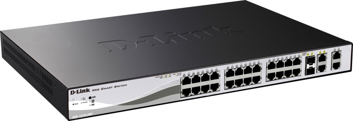 D-Link 24-port 10/100 Smart Switch T/SFP (DES-1210-28P) i gruppen DATORER & KRINGUTRUSTNING / Nätverk / Switchar hos TP E-commerce Nordic AB (38-18477)