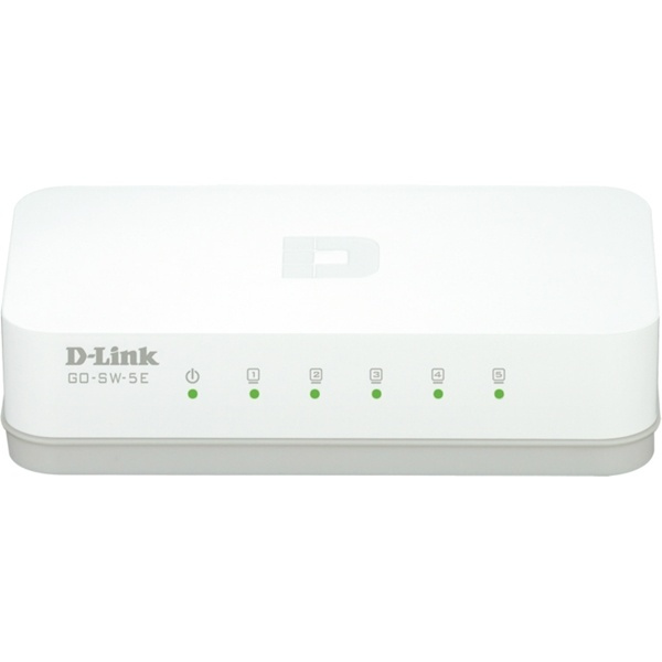 D-Link 5-Port Ethernet Easy Desktop Switch, 5-port 10/100Mbps, (GO-SW-5E) i gruppen DATORER & KRINGUTRUSTNING / Nätverk / Switchar hos TP E-commerce Nordic AB (38-18481)