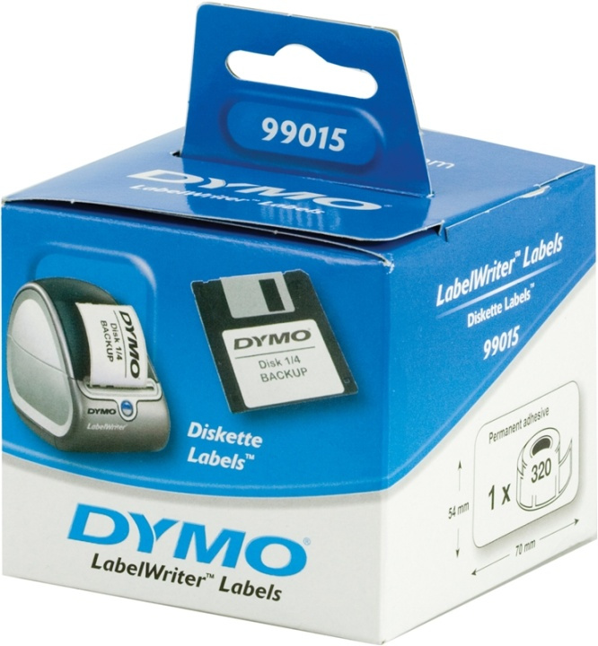 DYMO LabelWriter diskettetiketter 70x54mm / 320st (S0722440) i gruppen DATORER & KRINGUTRUSTNING / Skrivare & Tillbehör / Skrivare / Märkmaskiner & Tillbehör / Etiketter hos TP E-commerce Nordic AB (38-18586)