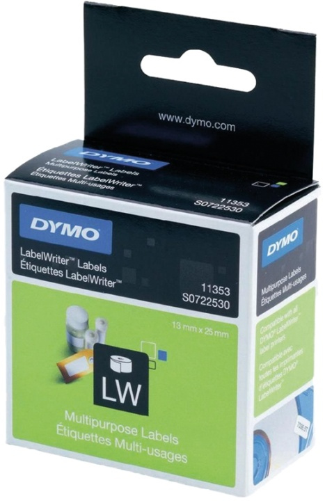 DYMO LabelWriter universaletiketter 24x12 mm / 1x1000st (S0722530) i gruppen DATORER & KRINGUTRUSTNING / Skrivare & Tillbehör / Skrivare / Märkmaskiner & Tillbehör / Etiketter hos TP E-commerce Nordic AB (38-18596)