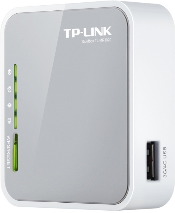 TP-LINK portabel trådlös 3G-router, (TL-MR3020) i gruppen DATORER & KRINGUTRUSTNING / Nätverk / Routrar hos TP E-commerce Nordic AB (38-1893)