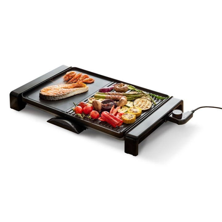 Champion Elektrisk Bordsgrill XXL 47x32cm 2000W EG210 Svart i gruppen HEM, HUSHÅLL & TRÄDGÅRD / Hushållsmaskiner / Brödrostar & Bordsgrillar / Bordsgrillar & Raclette hos TP E-commerce Nordic AB (38-19065)