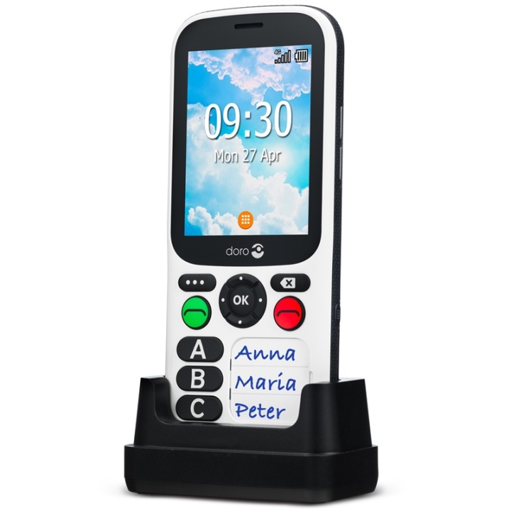 Doro 780X Black/White i gruppen SMARTPHONE & SURFPLATTOR / Mobiltelefoner & smartphones hos TP E-commerce Nordic AB (38-19572)