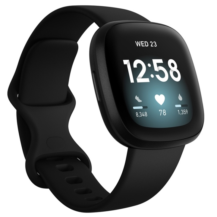 Fitbit Versa 3, Black i gruppen SPORT, FRITID & HOBBY / Smartwatch & Aktivitetsarmband / Smartwatches hos TP E-commerce Nordic AB (38-19824)