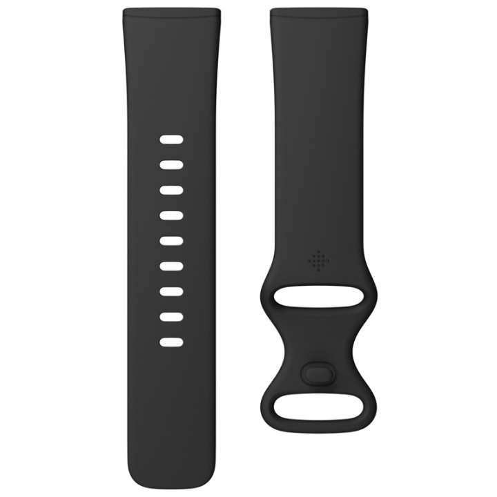 Fitbit Versa 3/4, Sense/Sense 2 Armband Black (L) i gruppen SPORT, FRITID & HOBBY / Smartwatch & Aktivitetsarmband / Tillbehör hos TP E-commerce Nordic AB (38-19879)